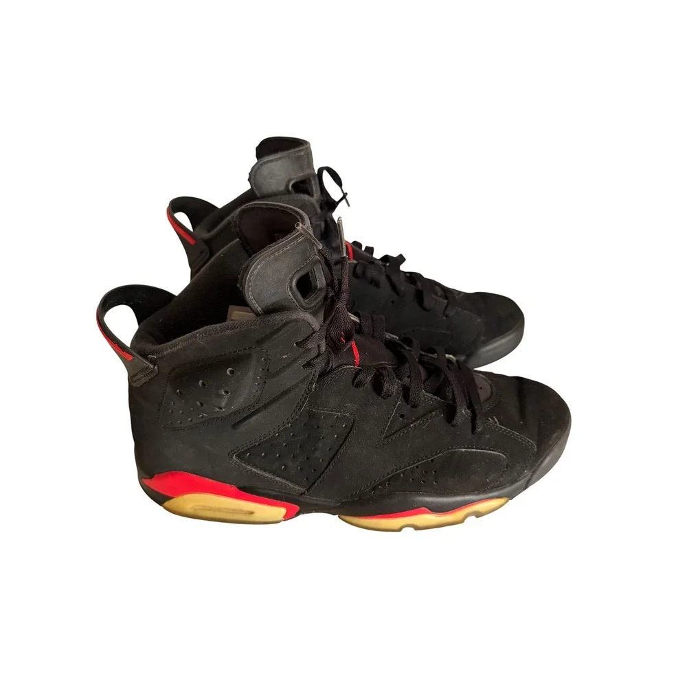 Jordan Air Jordan 6 Retro Mens Black Infrared Sneakers Size 11